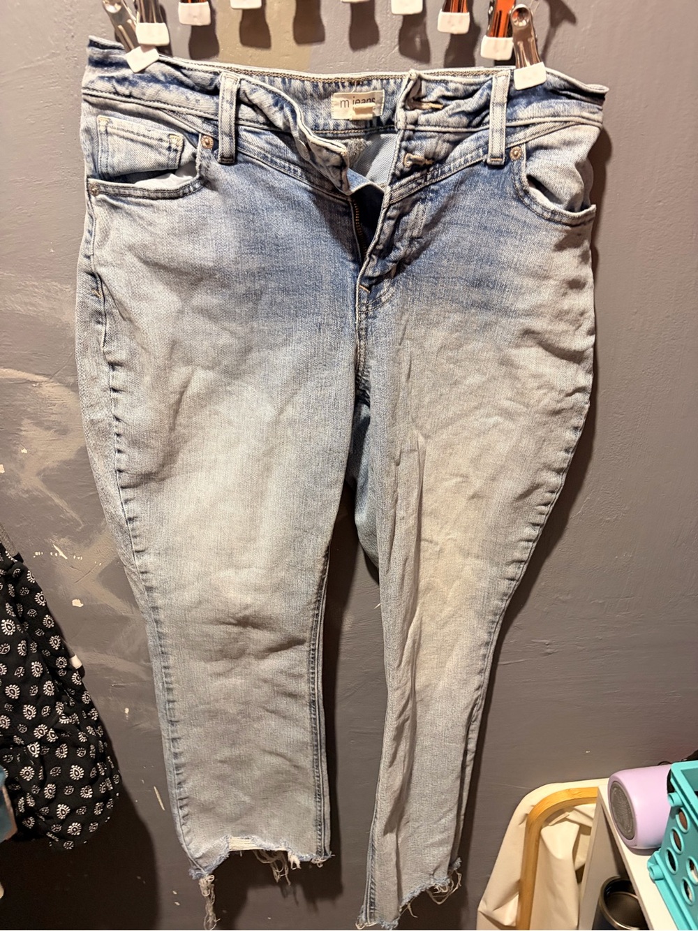 Maurices Light Blue Cropped Ankle Jeans